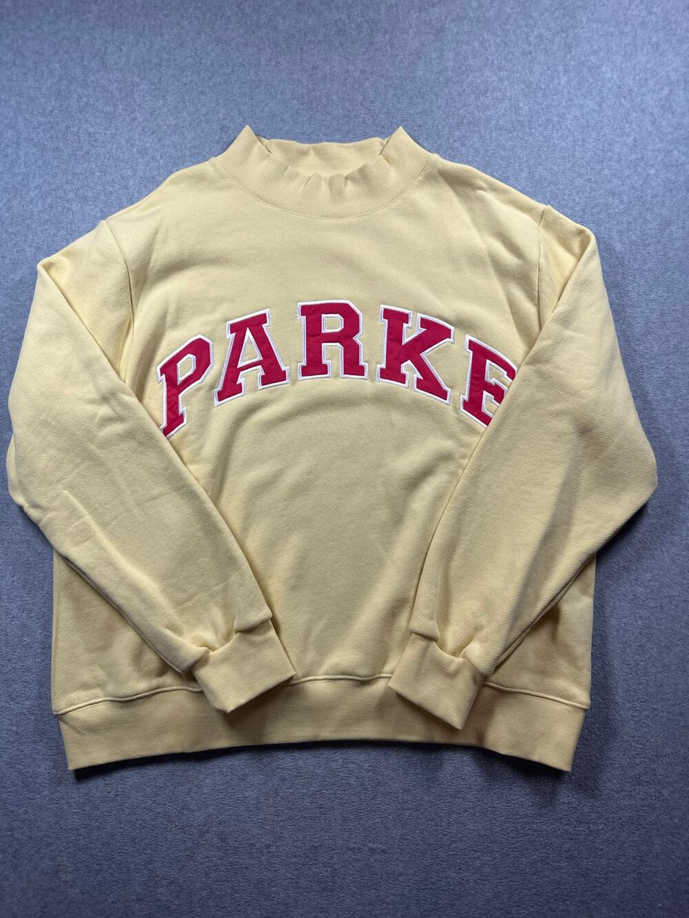 PARKE Sweatshirt Women's Size L/XL Pullover Mockneck Long Sleeves